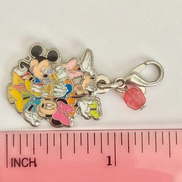 Vintage Disney Fabulous Fab 5 Charm Mickey Minnie Goofy Pluto Donald Daisy Duck - Picture 7 of 7